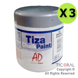 PINTURA TIZA AD 001 BARNIZ FIJADOR 200ML X 3 UNIDADES